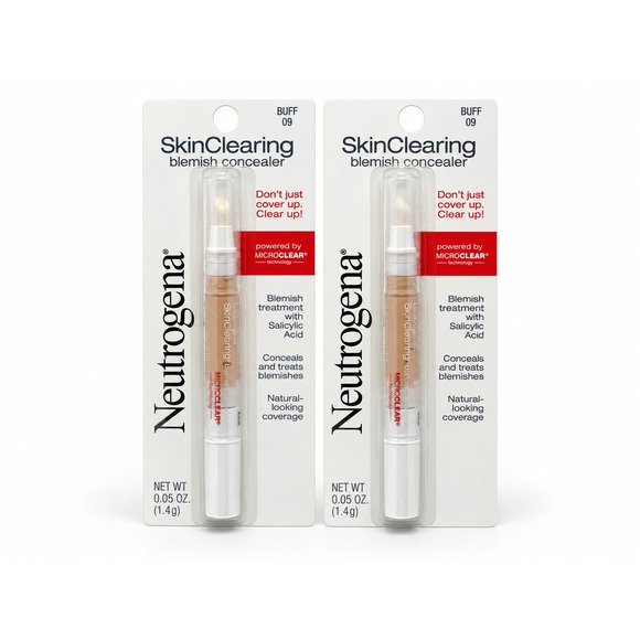 Neutrogena Other - Neutrogena SkinClearing Blemish Concealer 0.05oz Buff 09 Salicylic Acid 2 Pack